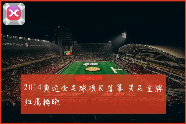 2014奥运会足球项目落幕 男足金牌归属揭晓
