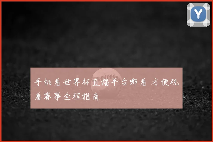手机看世界杯直播平台哪看 方便观看赛事全程指南